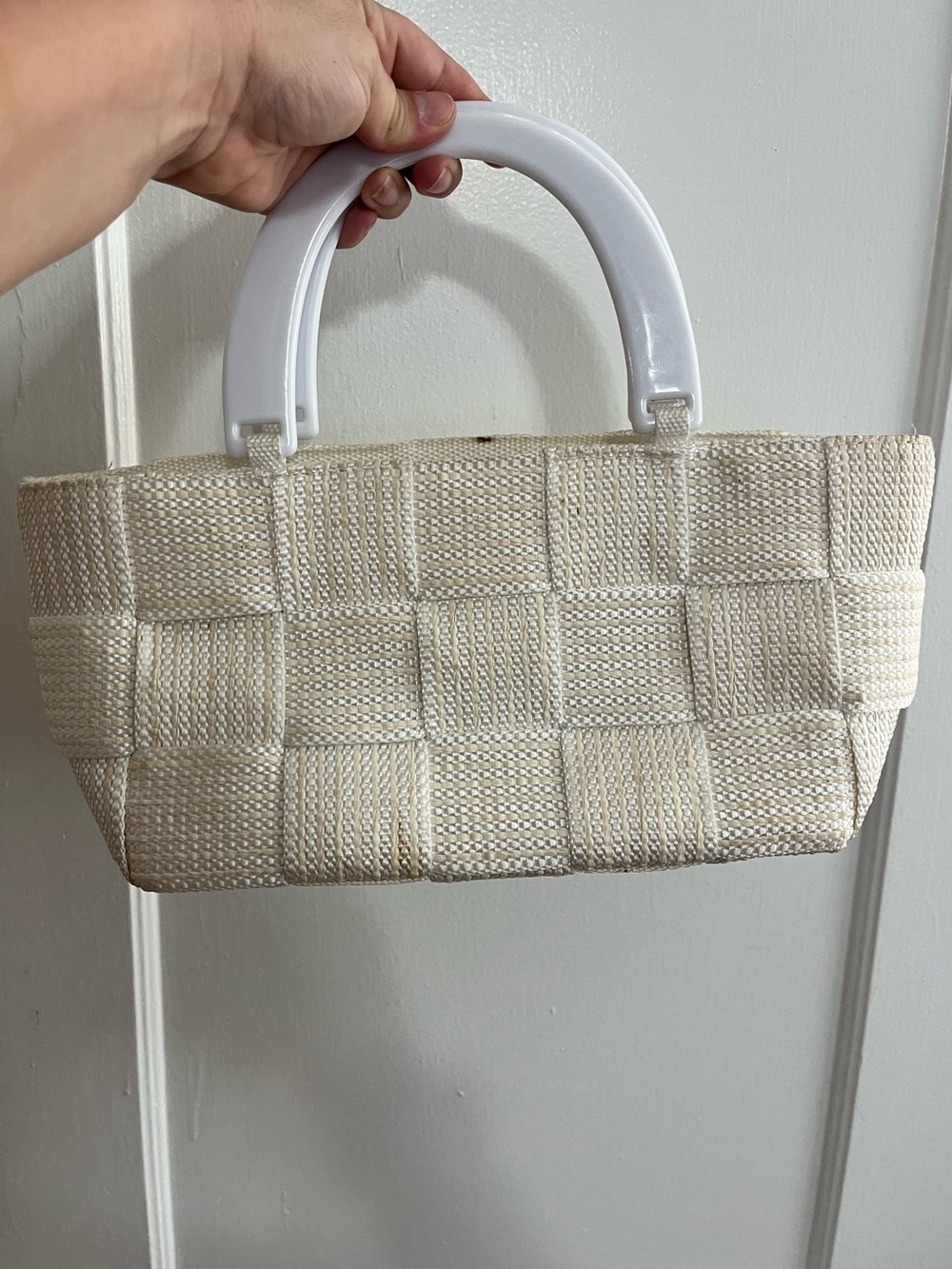Vintage Italian M&G Bertini Woven Handbag